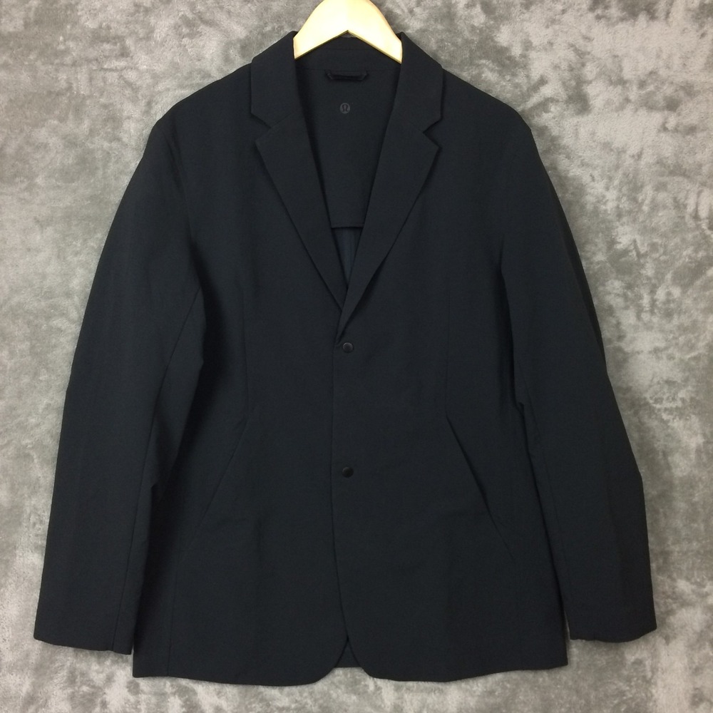 Lululemon New Venture Blazer Mens Large Black Performance Unstructured Jacket